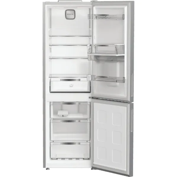 Hotpoint HPK 26363W XP4UK Fridge Freezer 60/40 in Stainless Steel - Main open