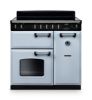Rangemaster 14178 Classic 90 Induction Range Cooker in Misty Blue with Chrome Trim - CL90EIPMSB/CM1