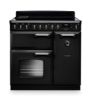 Rangemaster 14588 Classic Deluxe 90 Induction Range Cooker in Charcoal Black with Chrome Trim - CLDL90EIPCBL/CM1
