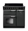 Rangemaster 14589 Classic Deluxe 90 Induction Range Cooker in Slate with Chrome Trim - CLDL90EIPSLT/CM1
