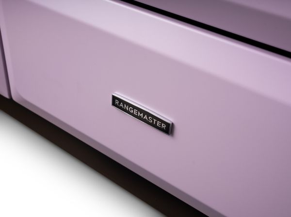 Rangemaster 17819 Classic Deluxe OC 110 Dual Fuel Range Cooker in Heather with Chrome Trim - CLDLO110DFPHTH/CM1_badge