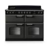 Rangemaster 14927 Classic Deluxe BC 110 Induction Range Cooker with Slow Cook Oven in Slate with Chrome Trim - CLDLB110EIPSLT/CM1