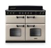 Rangemaster 14930 Classic Deluxe BC 110 Induction Range Cooker with Slow Cook Oven in Pale Cream with Chrome Trim - CLDLB110EIPPCR/CM1