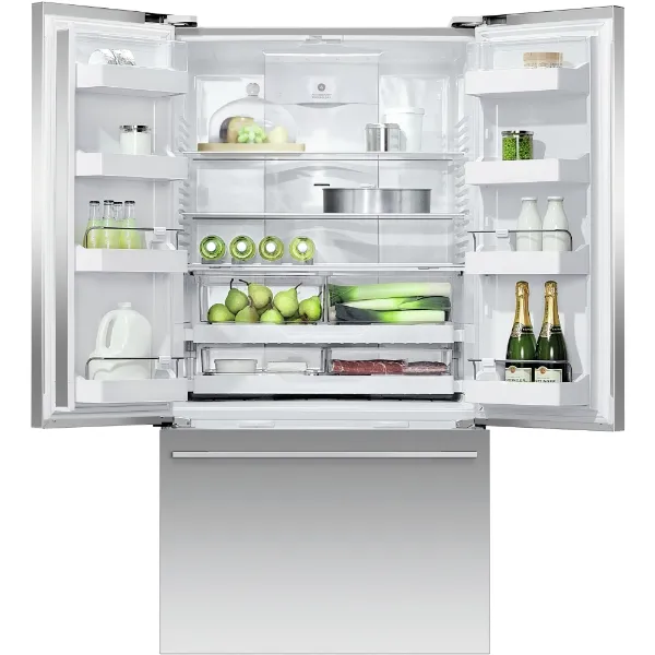 Fisher & Paykel RF610ADJX7 Fridge Freezer French Door 900mm_open