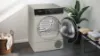 Siemens WQ46H2DXGB Heat Pump Tumble Dryer in Silver Inox_open door