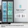 Samsung RS70F67QCTEU Series 7 SpaceMax™  Smart American Fridge Freezer in Silver_twin cooling plus