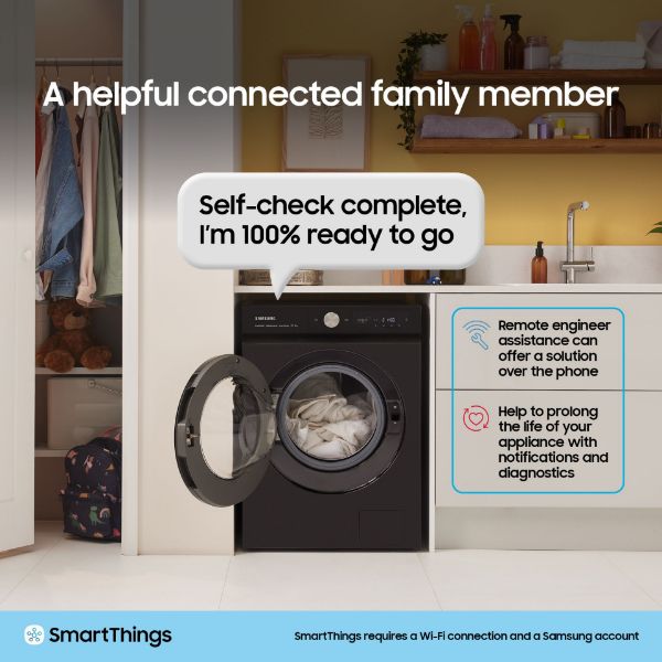 Samsung WW11DG6B85LEU1 Series 6 AI Energy 11kg 1400 Spin Smart Washing Machine - White_smart things