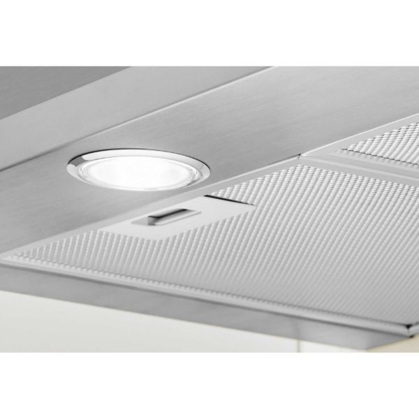 Indesit IHPC 9.5 LM X 90cm Chimney Hood - Stainless Steel light