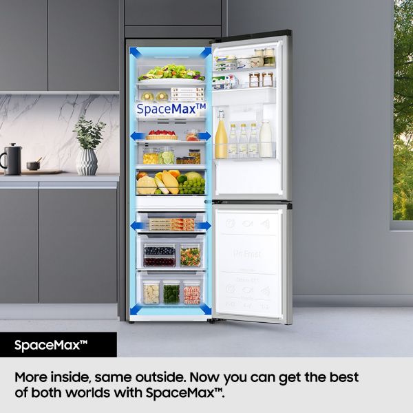 Samsung BRB70F26DES0EU 54cm 60/40 Series 6 SpaceMax™  Smart Integrated Frost Free Fridge Freezer - White_spacemax