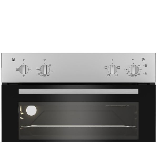 Indesit DII 10N S Built In Electric Fan Double Oven - Silver controls