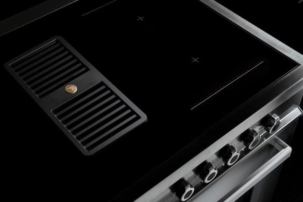 Bertazzoni Professional 90cm Single Aspirational Induction Range Cooker in Stainless Steel_Top