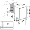 Hotpoint H2I HD526 UK Built-in 14 Place Settings Dishwasher dimensions