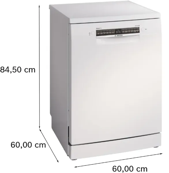 Bosch SMS4EMW06G Freestanding Dishwasher In White