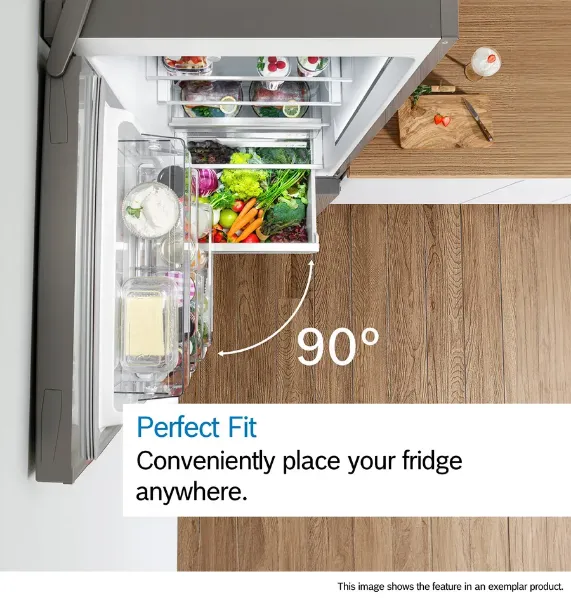 Bosch KGN34NLEAG Freestanding Fridge Freezer in Stainless Steel Look