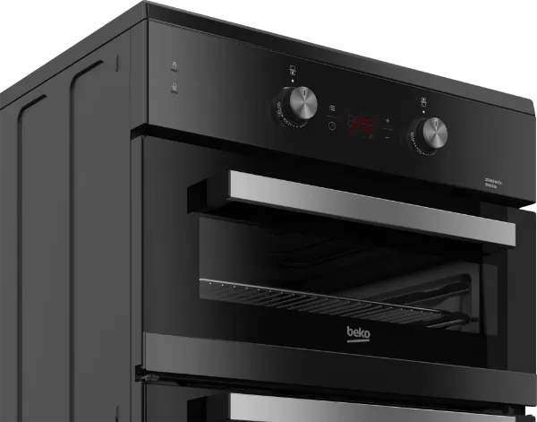 Beko BDI6C65 60 cm Double Oven Electric Cooker with Induction Hob – Black