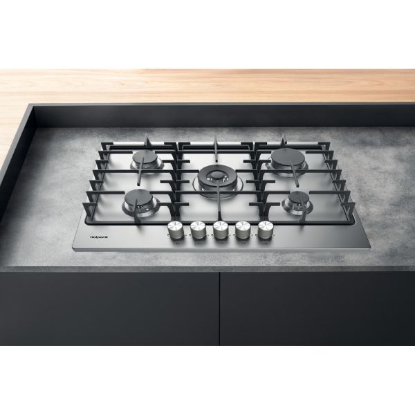Hotpoint PPH 75G DF IX UK Hob - Silver Inox main 2