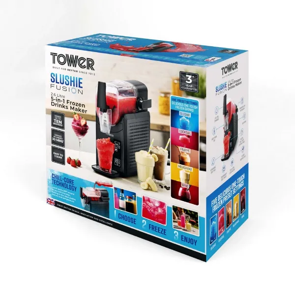 Tower T19058 2.6l Frozen Drink Slushi Maker - Black_box