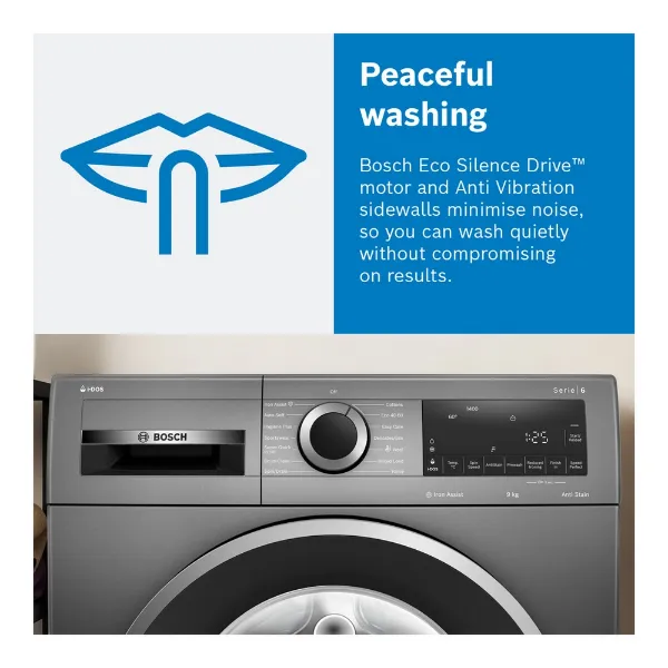 Bosch WGE03408GB 8kg 1400 Spin Washing Machine - White_peaceful washing