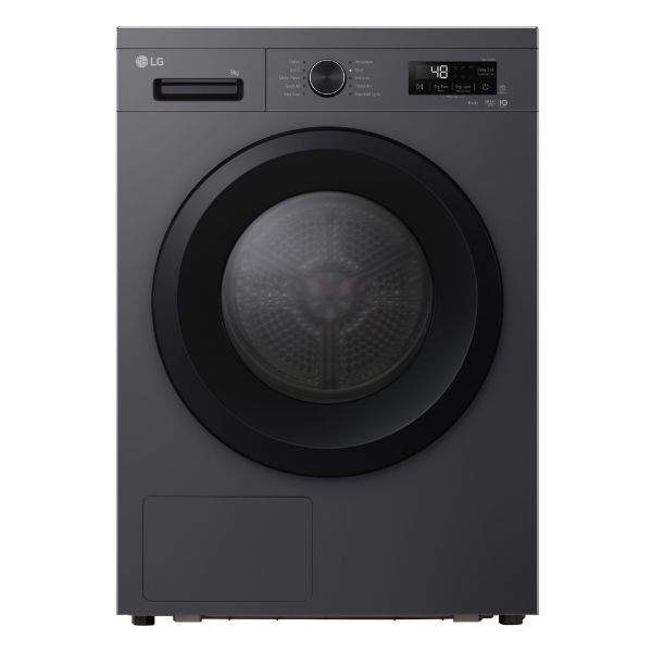 LG RHX1009NMK 9kg DUAL Inverter Heat Pump™ Dryer in Grey