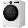 LG RHX7010TWB 10kg DUAL Inverter Heat Pump™ Dryer in White_angled view