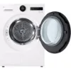 LG RHX7010TWB 10kg DUAL Inverter Heat Pump™ Dryer in White_door open