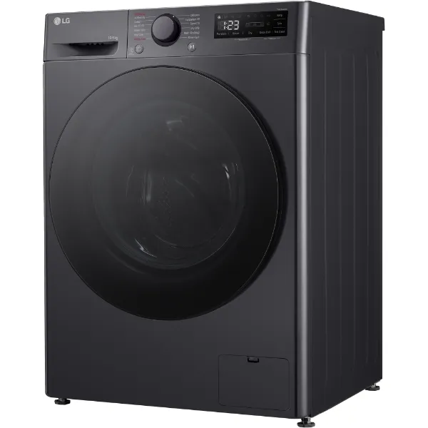 LG FWY706GBTN1 10kg/6kg 1400 Spin  Washer Dryer - Slate Grey_from side