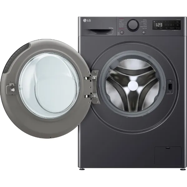 LG FWY706GBTN1 10kg/6kg 1400 Spin  Washer Dryer - Slate Grey_open door
