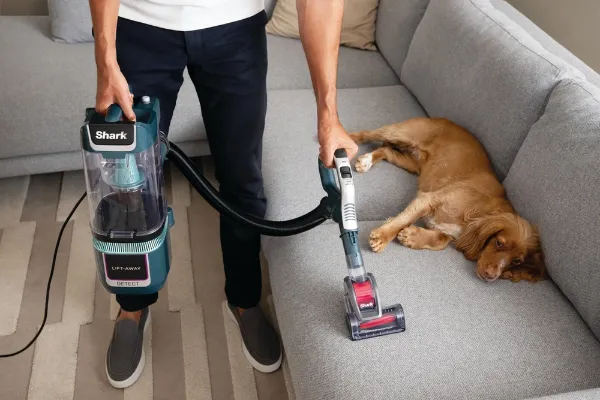 Shark LA791UKT Detect Pet Pro Upright Corded Vacuum - Adriatic Teal / Silver_upholstery