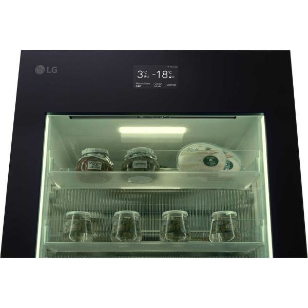 LG GBG7190CEV 349L InstaView™ Fridge Freezer in Essence Black Steel_fridge