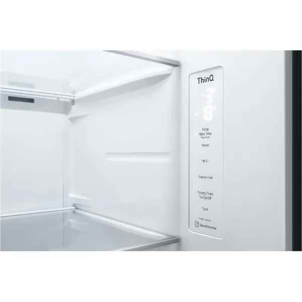 LG GSGV80PYLL 635L InstaView™ Side-By-Side American Style Fridge Freezer in Prime Silver_interior shelf