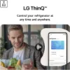 LG GSGV80PYLL 635L InstaView™ Side-By-Side American Style Fridge Freezer in Prime Silver_lg thinq
