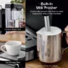 Swan SK22113BLK Espresso Coffee Machine - Black_built in milk frother