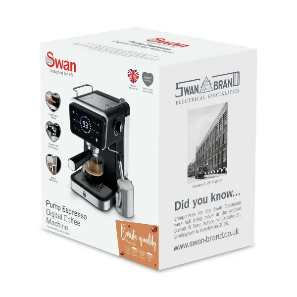 Swan SK22113BLK Espresso Coffee Machine - Black_box