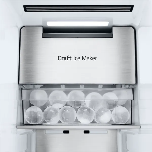 LG GSXE90EVDD 628L InstaView™ Side-By-Side Fridge American Style Freezer in Essence Black Steel_craft ice maker