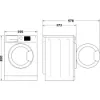 Hotpoint NSWF7469GGUK Freestanding AntiStain 7kg Washing Machine in Graphite _Dimensions
