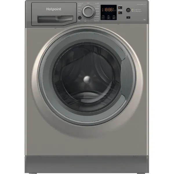 Hotpoint NSWF7469GGUK Freestanding AntiStain 7kg Washing Machine in Graphite 