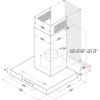 Hotpoint PHBS67FLLIX T-Box Hood in Stainless Steel_Dimensions