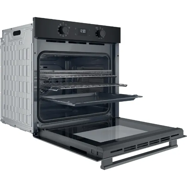 Hotpoint HO458CFBUK Class 2 Multiflow HO 458CF B UK Single Electric Fan Oven with Air Fry in Black