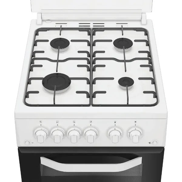 Hotpoint HDG5GCw 50cm Gas Double Cooker - White_top