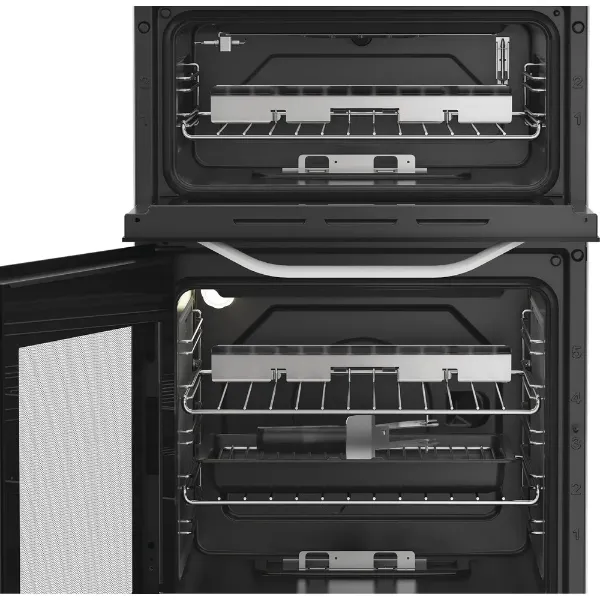 Hotpoint HDG5GCw 50cm Gas Double Cooker - dooropen