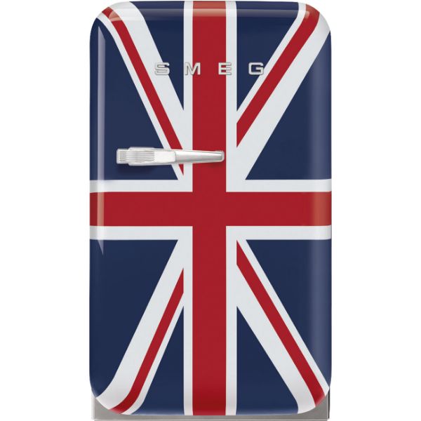 Smeg FAB5RDUJ6 40cm 50s Style Right Hand Hinged Free Standing Refrigerator In Union Jack