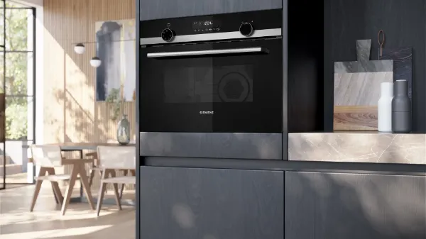 Siemens CM585AGS1B Built-in microwave oven with hot air in Stainless steel