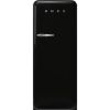 Smeg FAB28RBL6UK 60cm 50’s Style Right Hand Hinged Free Standing Refrigerator In Black