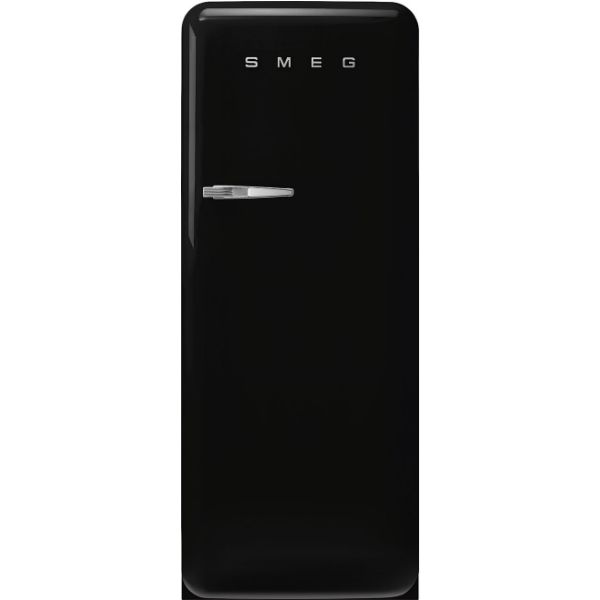 Smeg FAB28RBL6UK 60cm 50’s Style Right Hand Hinged Free Standing Refrigerator In Black