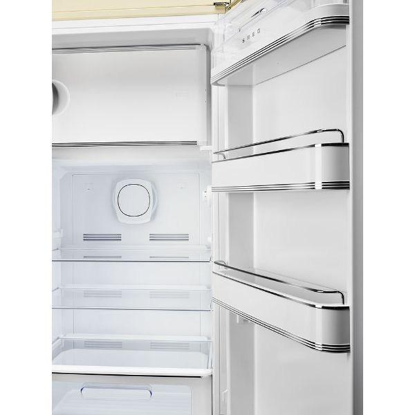Smeg FAB28RCR6UK 60cm 50’s Style Right Hand Hinged Free Standing Refrigerator In Cream