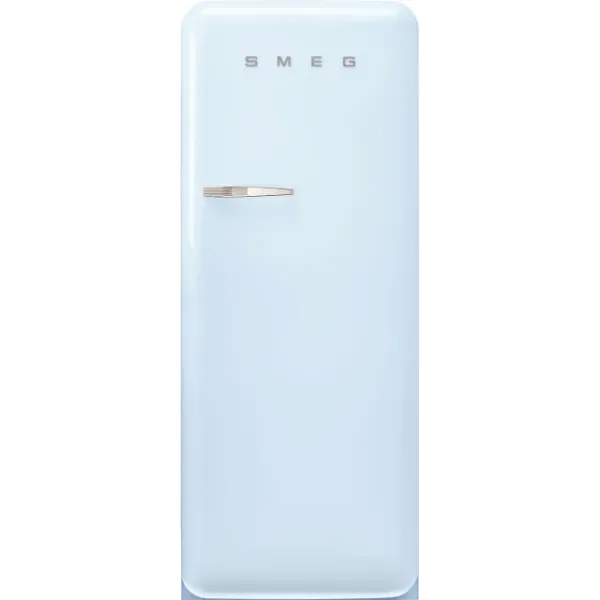 Smeg FAB28RPB6UK 60cm 50’s Style Right Hand Hinged Free Standing Refrigerator In Pastel Blue