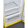 Smeg FAB28RYW6 60cm 50’s Style Right Hand Hinged Free Standing Refrigerator In Yellow