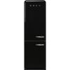 Smeg FAB32LBL6UK 60cm 50’s Style Fridge Freezer Right Hand Hinged In Black