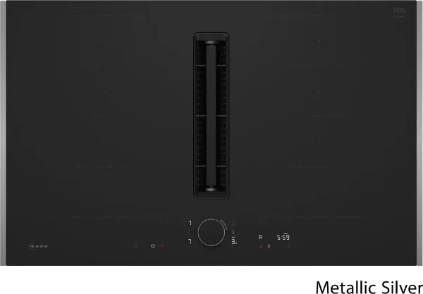Neff V68YYX4B0 Flex Design 80cm Induction hob with Integrated Ventilation System in Matt Black