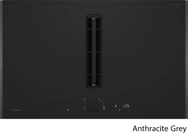 Neff V68YYX4B0 Flex Design 80cm Induction hob with Integrated Ventilation System in Matt Black